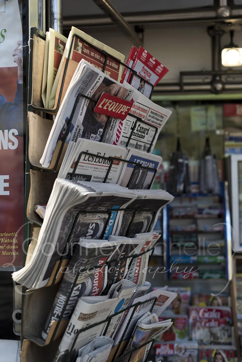 news stand in paris