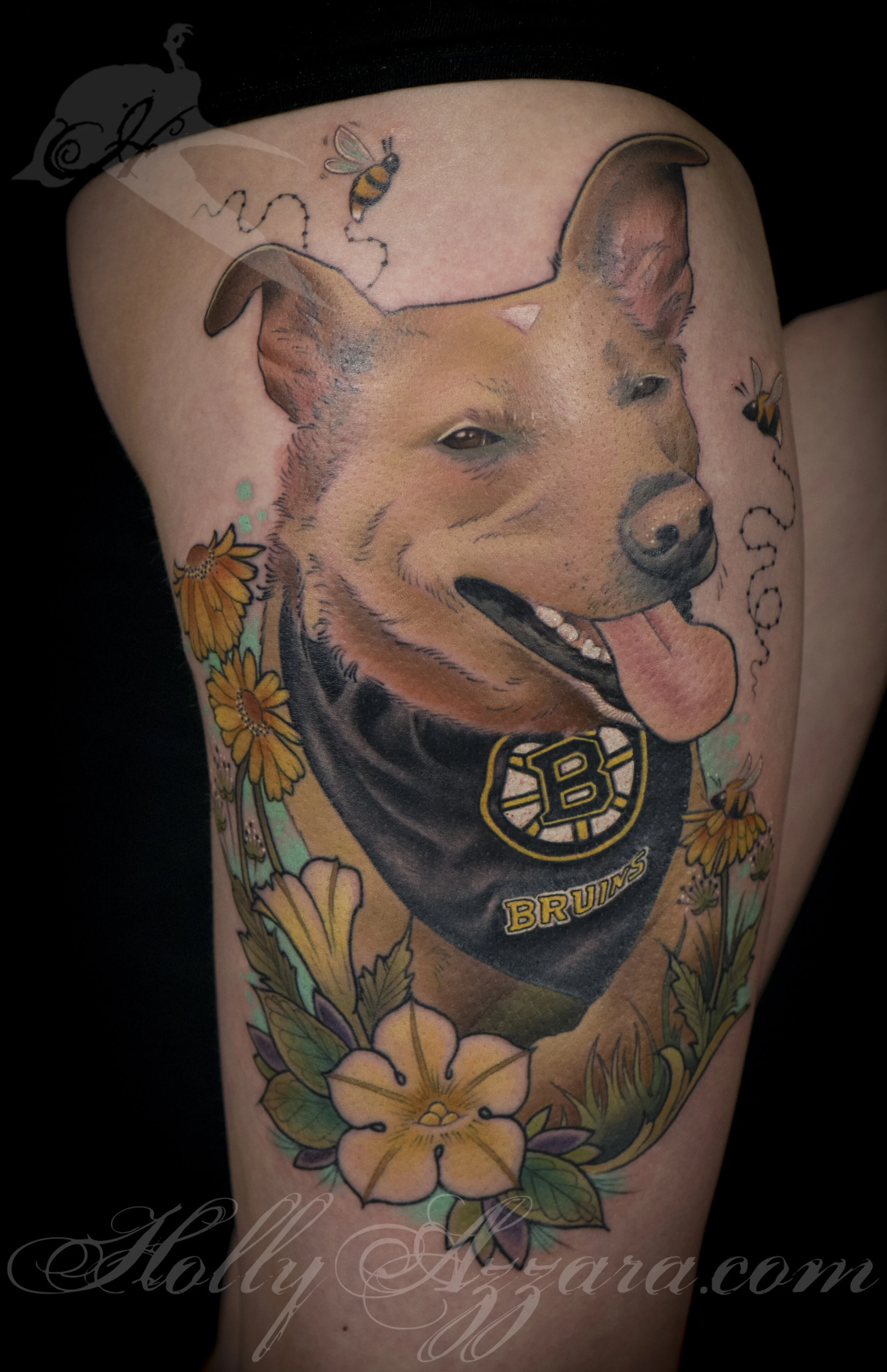 Fancy pet portrait tattoos — Always & Forever Tattoo Studio