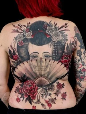 Cover up tattoo created by Holly Jane