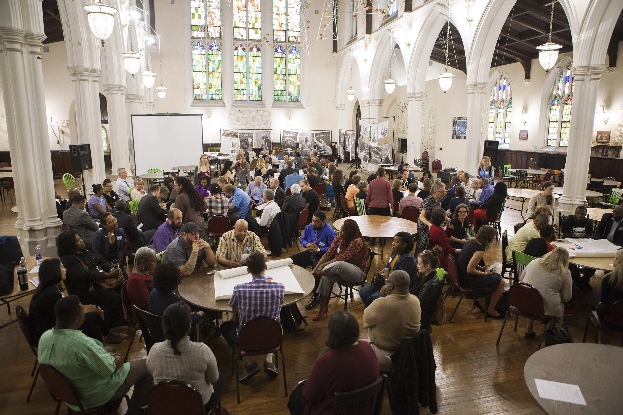 A stakeholder meeting co-hosted by the Philadelphia Reentry Coalition and the Philadelphia Reentry Think Tank. Photo by Mark Strandquist of the Reentry Think Tank.