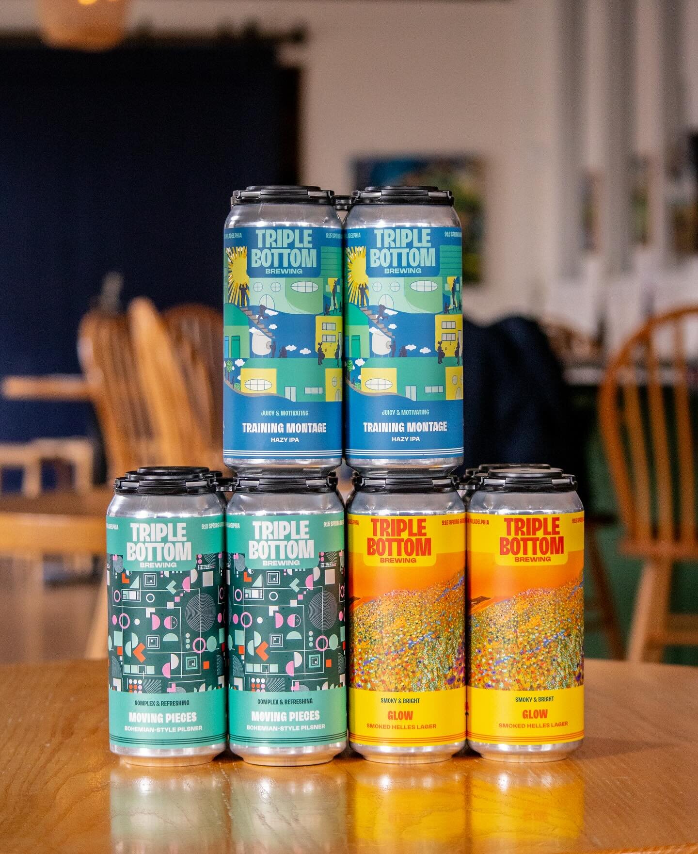 It&rsquo;s the moment you&rsquo;ve all been waiting for&hellip; WE HAVE FRESHLY CANNED BEER! 

Stop by the taproom to pick up your four pack of Training Montage our hazy IPA, Moving Pieces our Bohemian Style Pilsner, and/or Glow our smoked Helles Lag