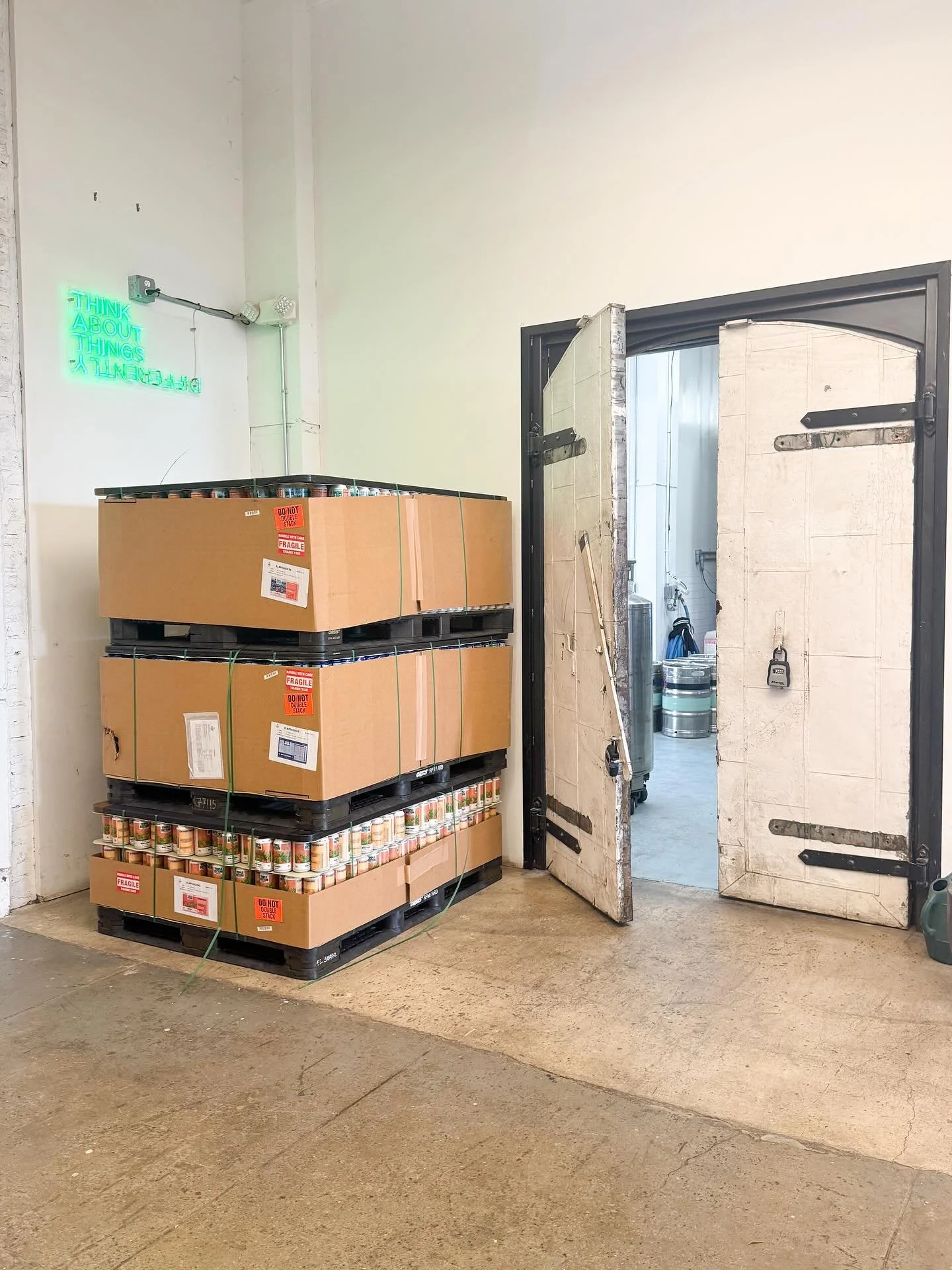 Swipe to a peak at a very special delivery 👀🎁&nbsp;We&rsquo;re canning THREE NEW BEERS this Friday, aren&rsquo;t the cans absolutely gorgeous? We can&rsquo;t wait to share them with you, stay tuned! 🍻