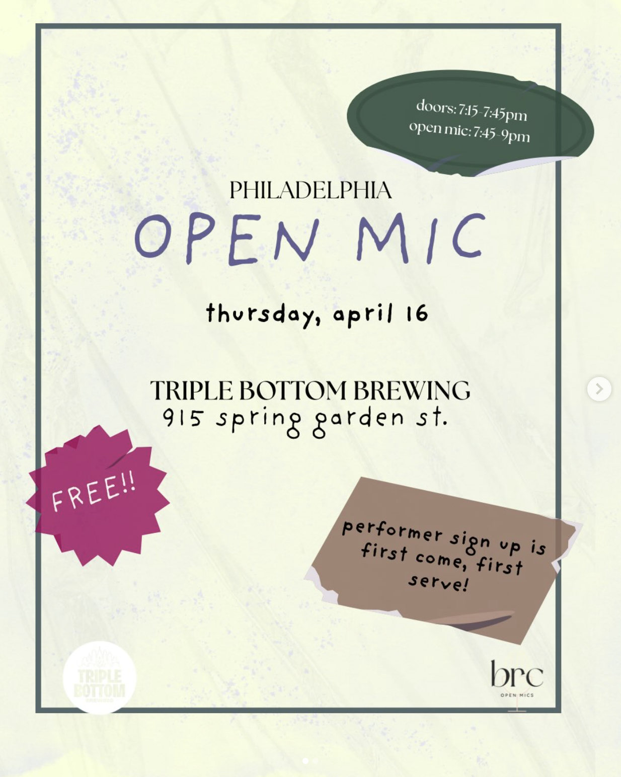 Song writer &amp; Poet Open Mic Night