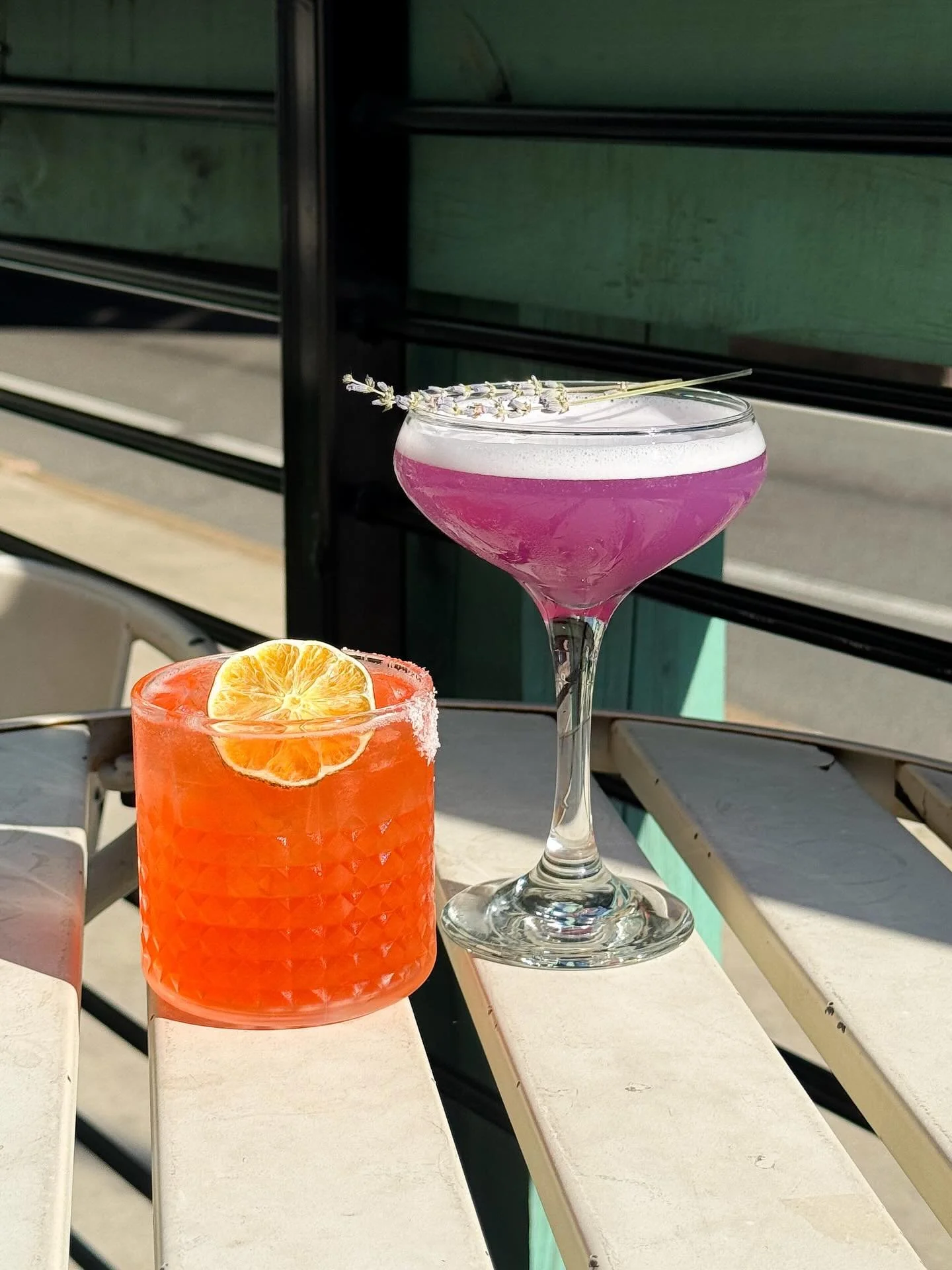 Introducing the second half of our Spring cocktail menu! 🍹

We have a Strawberry Marg 🍓 made with tequila, strawberry cordial, triple sec, and lime.

And Lavender Marriage 💜 made with vodka, lemon, lavender simple syrup.

Both are super refreshing