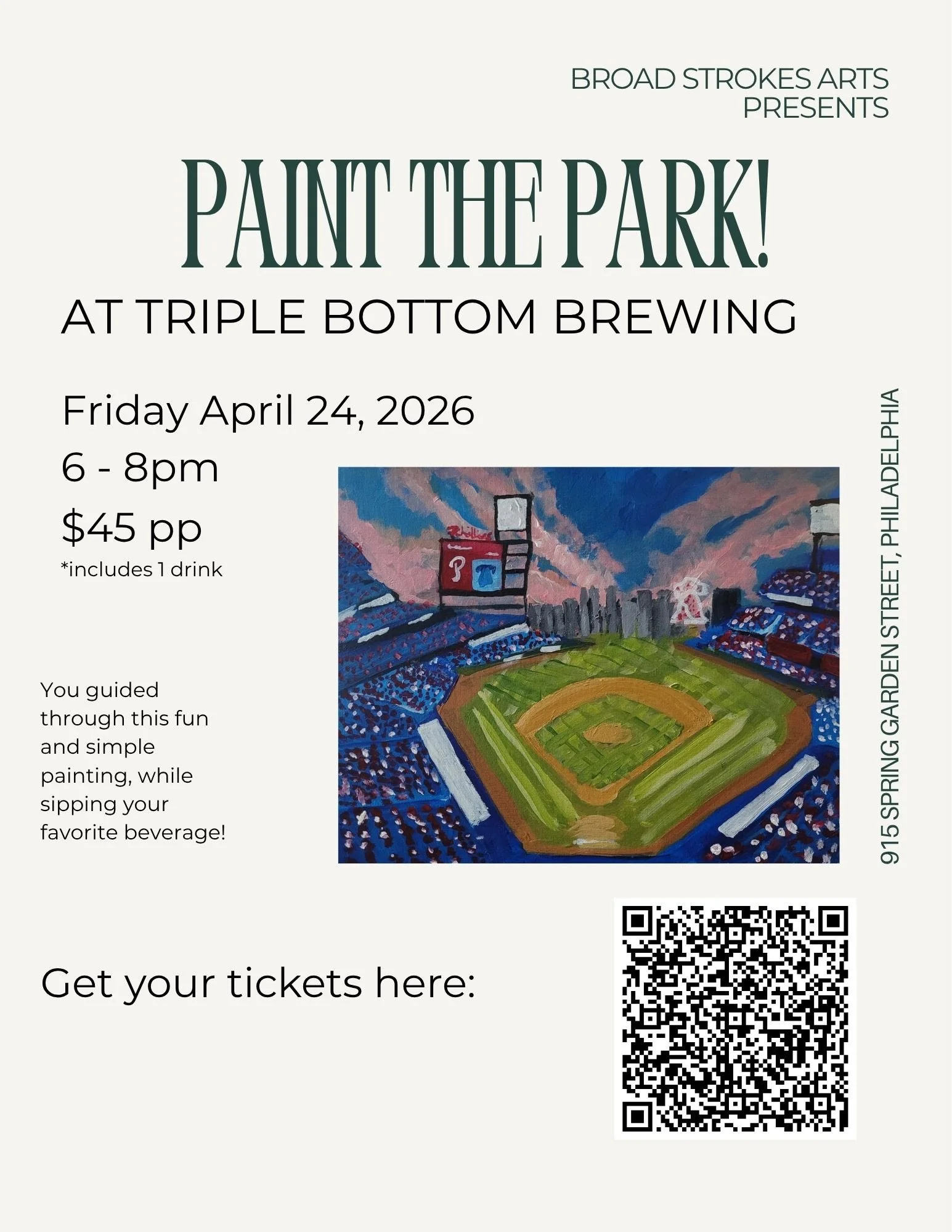 Paint the park: paint &amp; sip