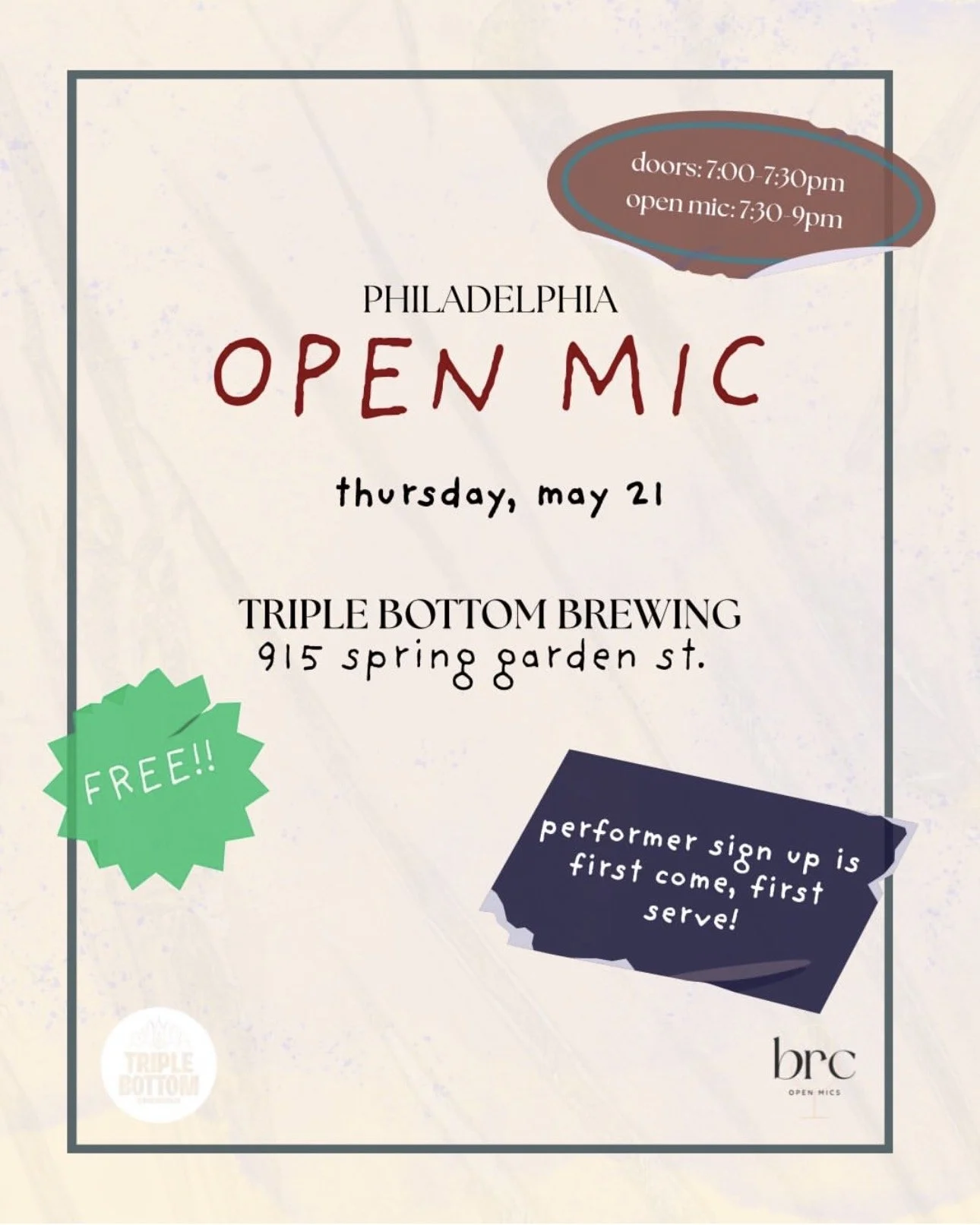 Song writer &amp; Poet Open Mic Night