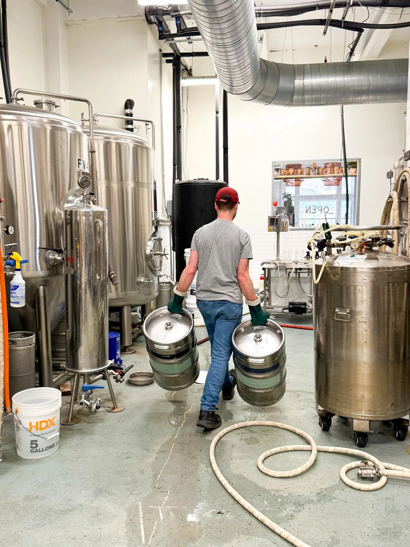 Kerry has been working hard in the brewhouse! We have a familiar fave returning tomorrow just before May ends (did you catch the hint? 👀) and two brand new beers are brewing in the tanks! We&rsquo;re super excited for you all to try them out and to 