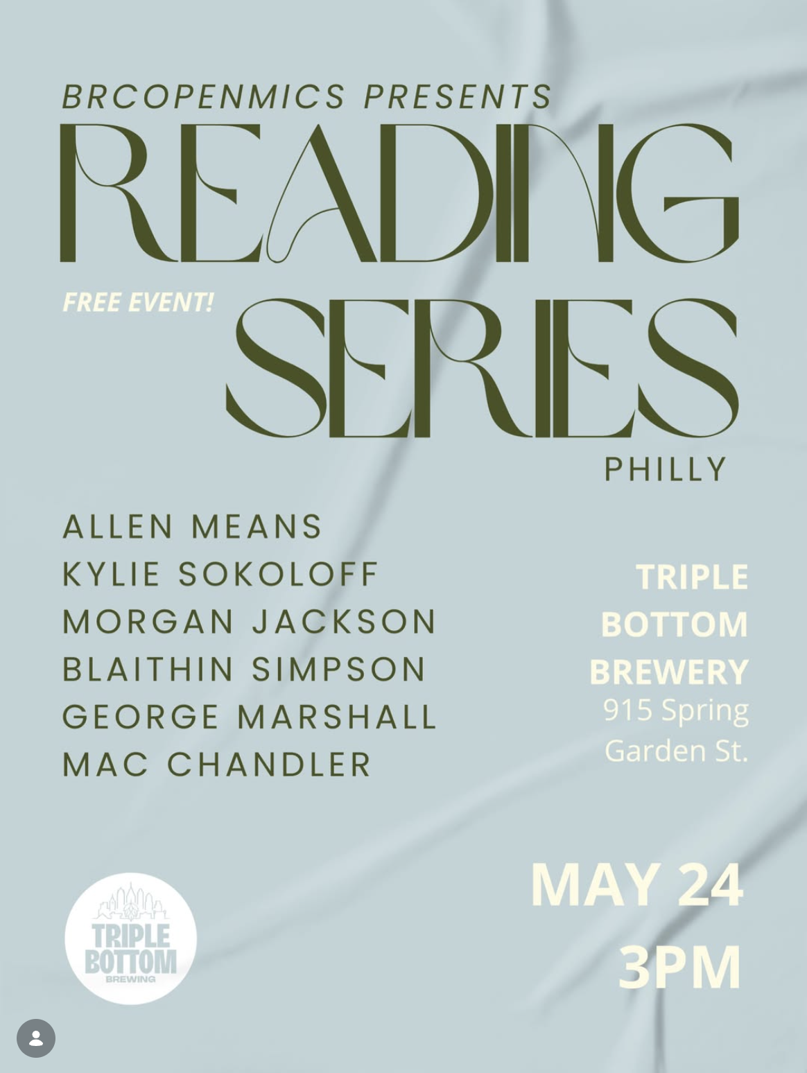 BRC Open Mic: Reading Series