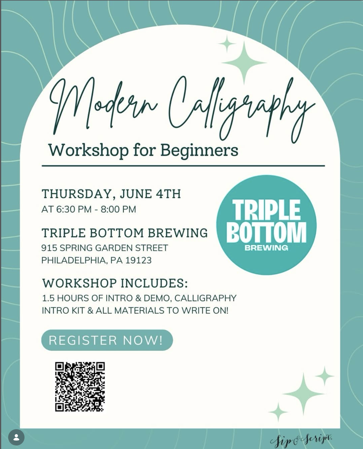 Modern Calligraphy Workshop for Beginners