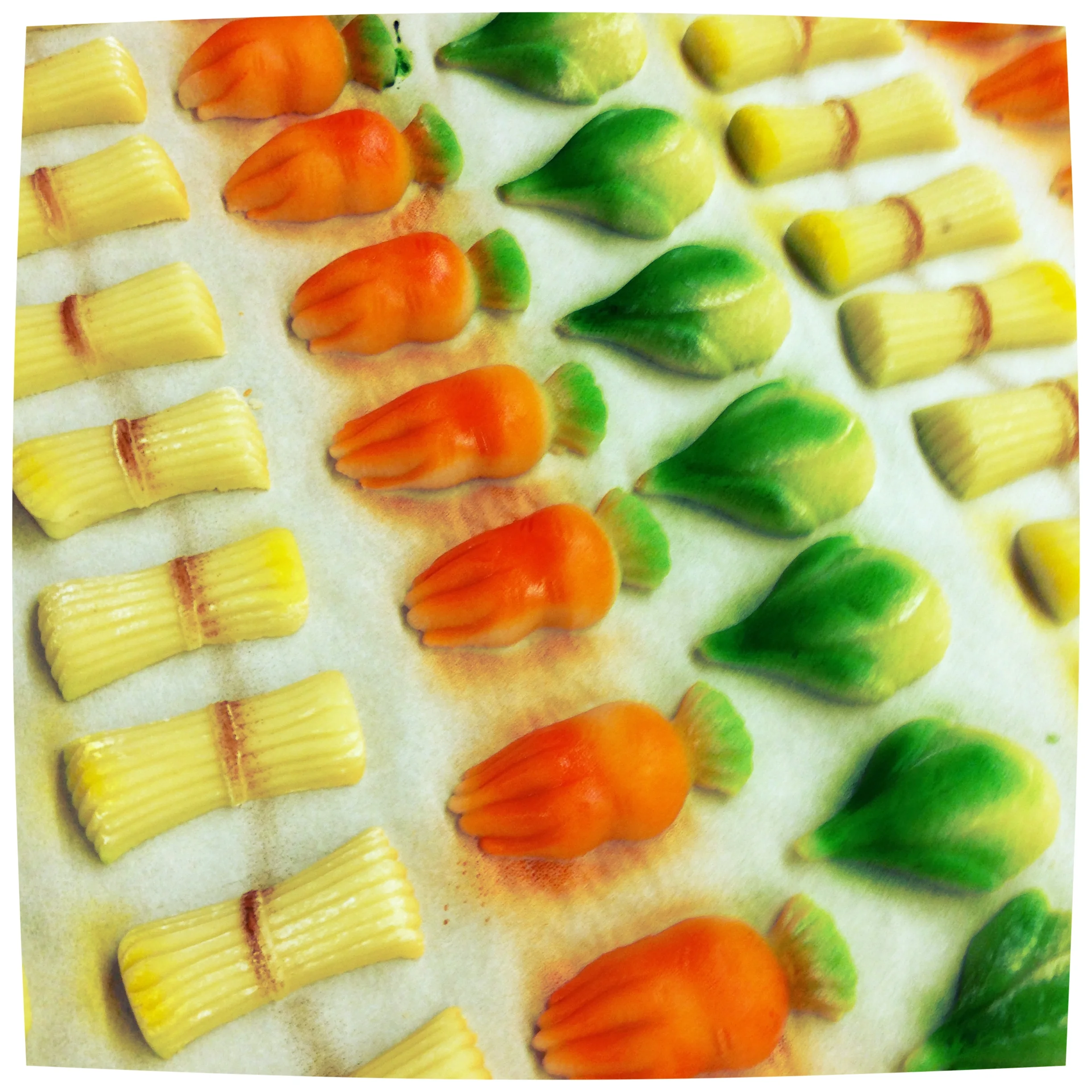 Marzipan Vegetables