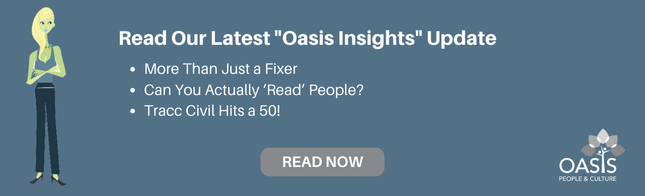 Read the latest "Oasis Insights" update