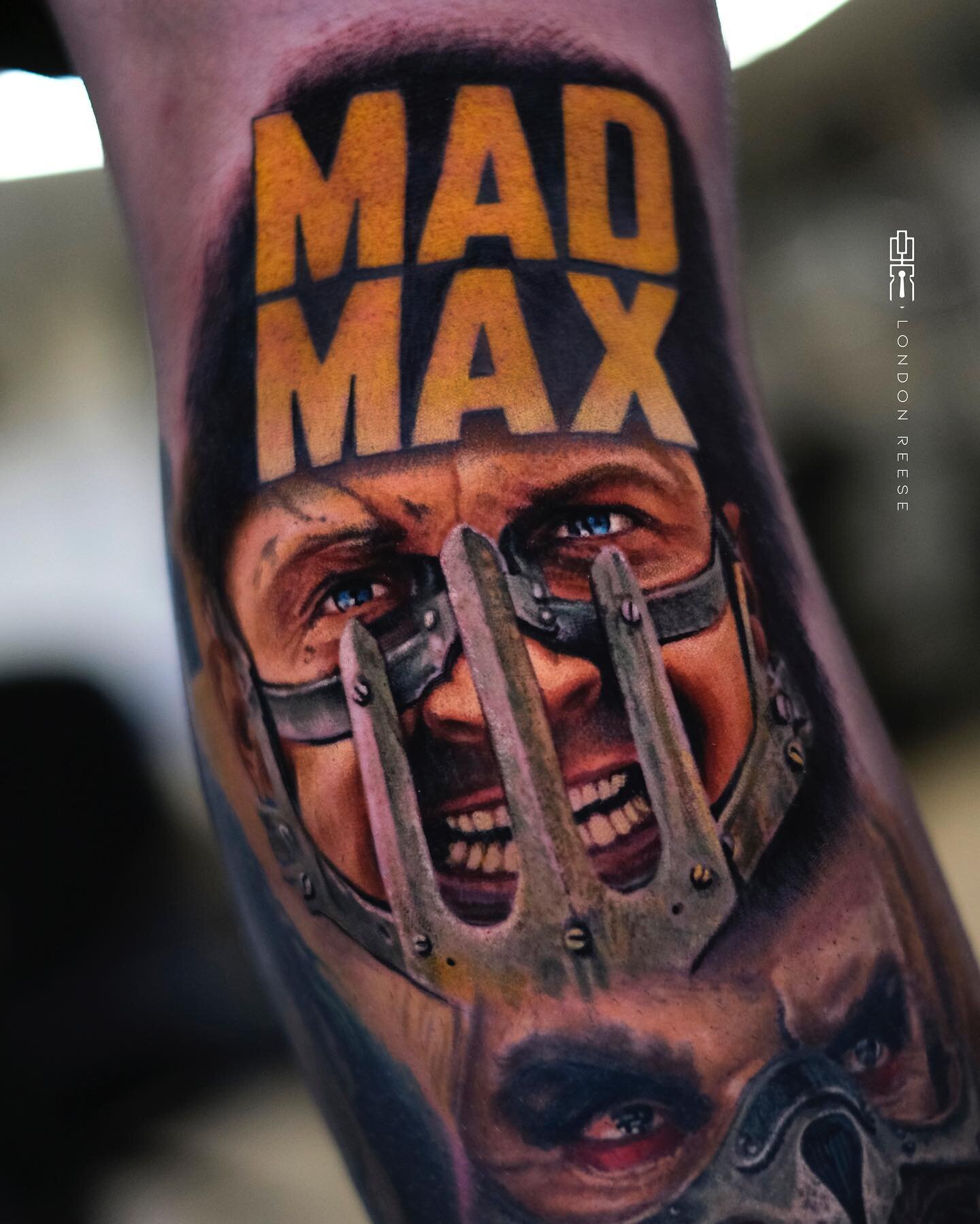 A little @tomhardy / Mad Max banger by @londonreese! Email London to schedule your next dope tattoo :)