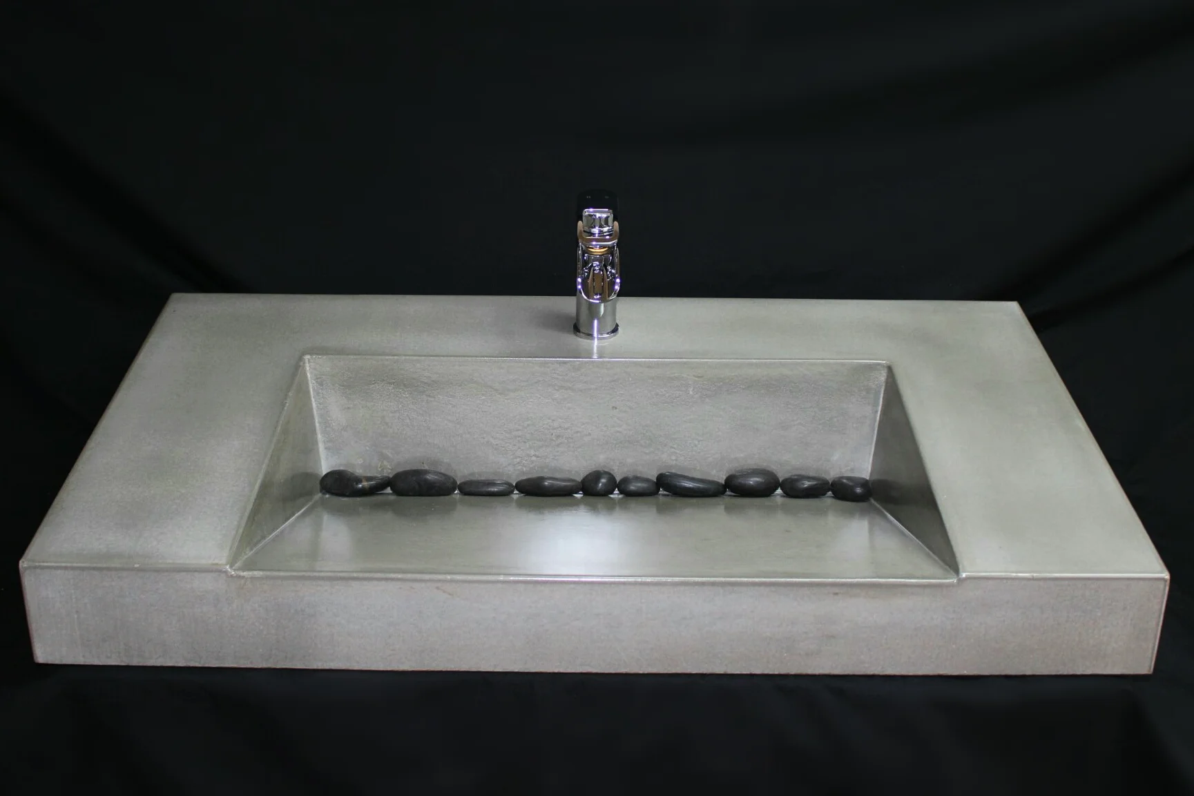 Custom Sizes Available Slot Drain Concrete Ramp Sink Bathroom Vanities ...