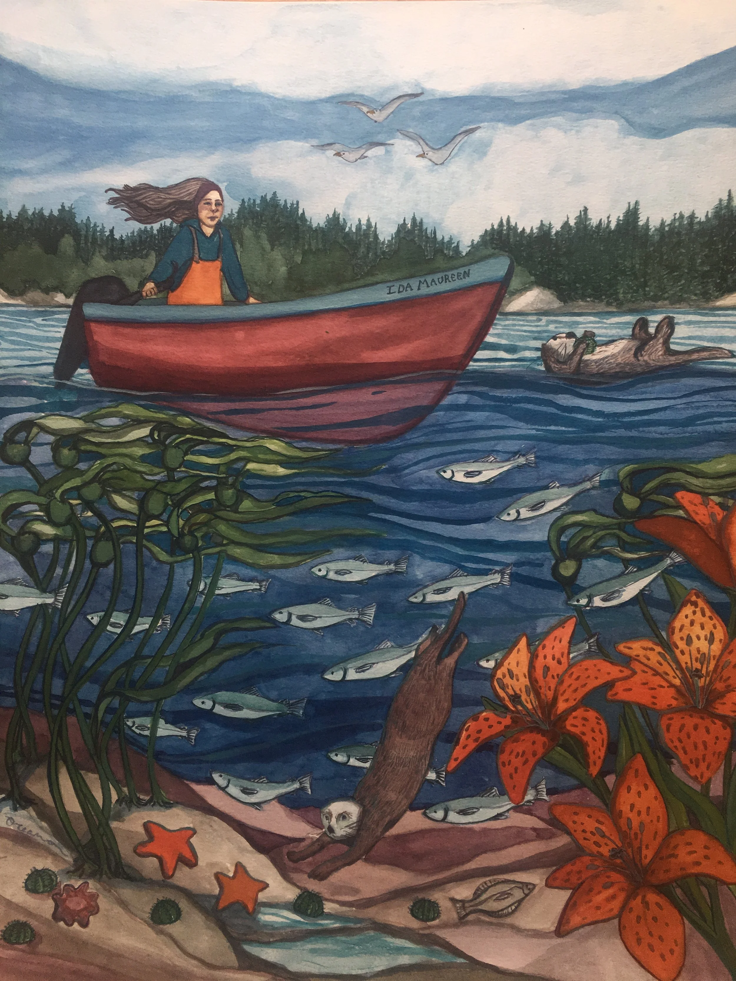  "Ida's Skiff Ride" for Eric, 2019