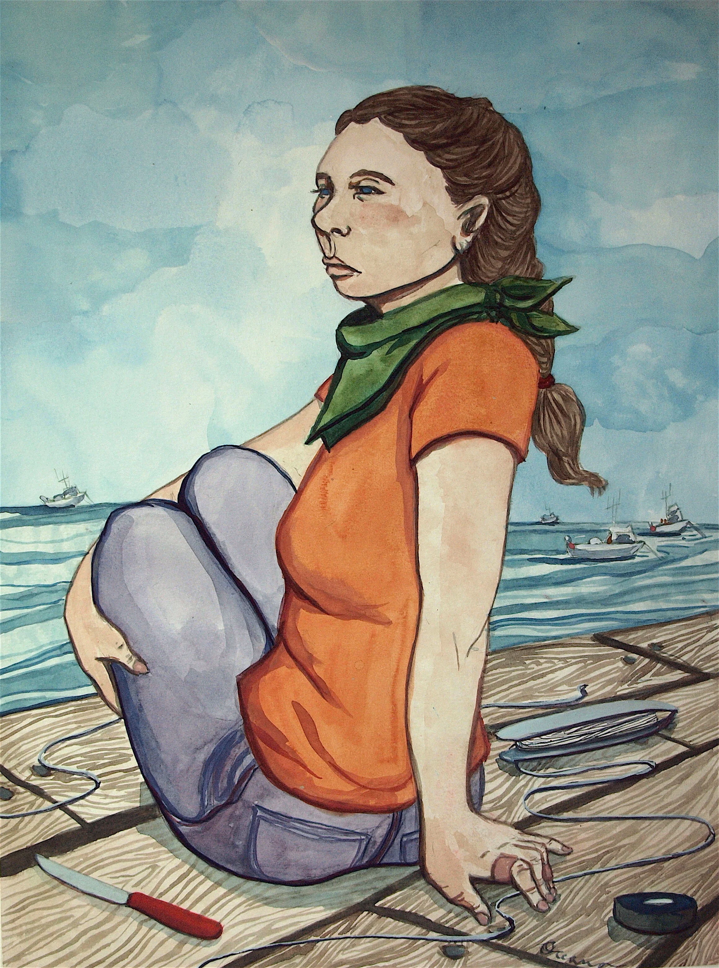 Hard Saying, Not Knowing: Gouache on paper, 17.5x21.5