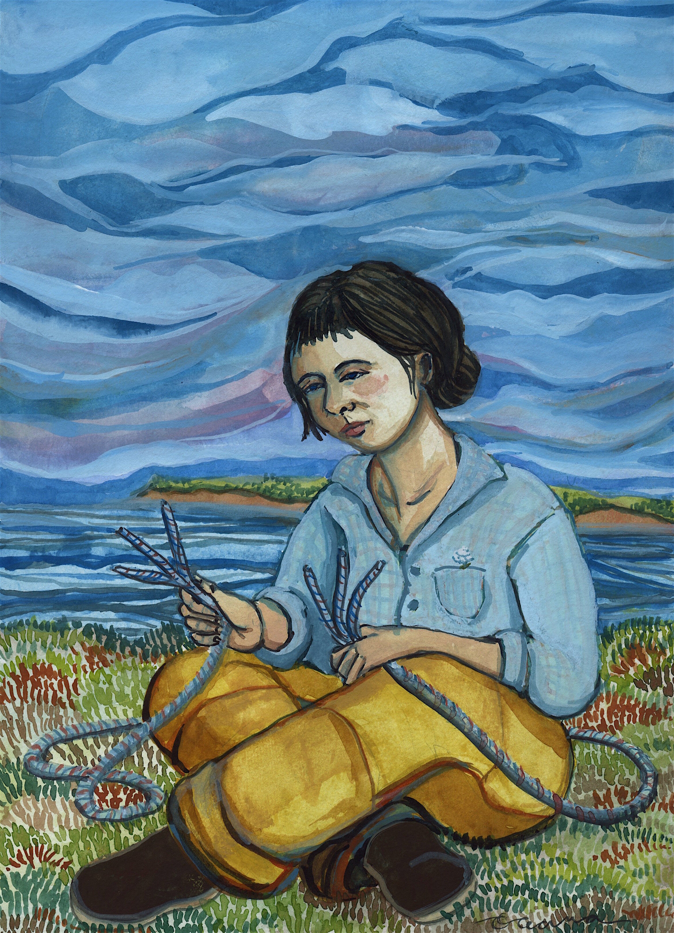 Tundra Splice: Gouache on paper, 11x14
