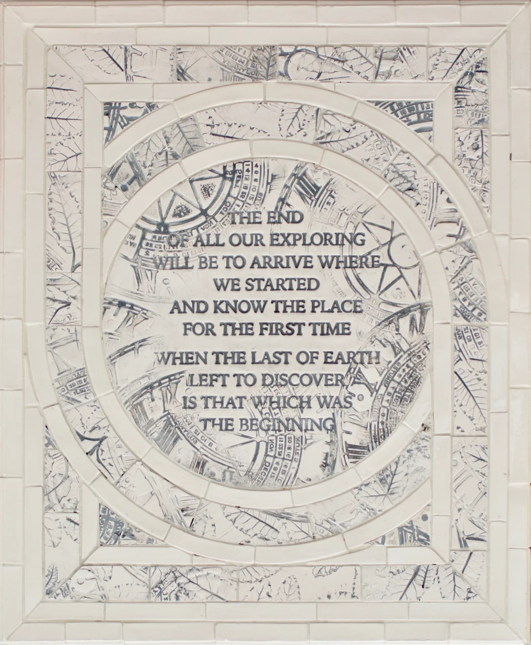 Old Men Ought to be Explorers:     Ceramic Panel   420x520  