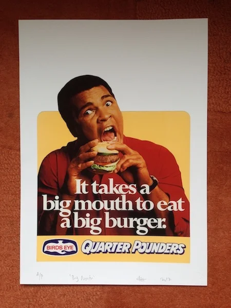 Big mouth big burger print