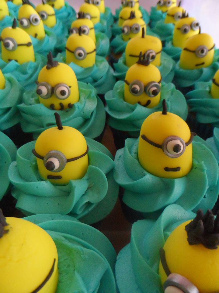 500 Minion Cupcakes for the Despicable Me launch.