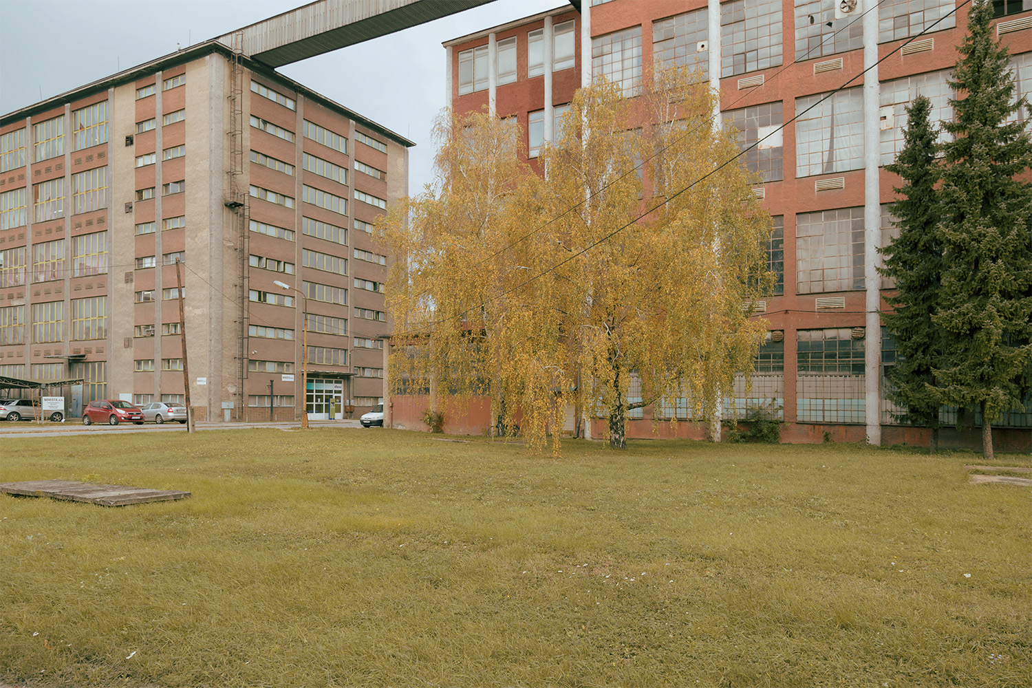 Main building at the former factory site in Partizanske, Slowakia