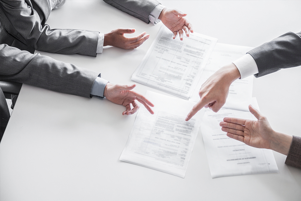 We handle contract disputes between businesses, partners, and individuals.