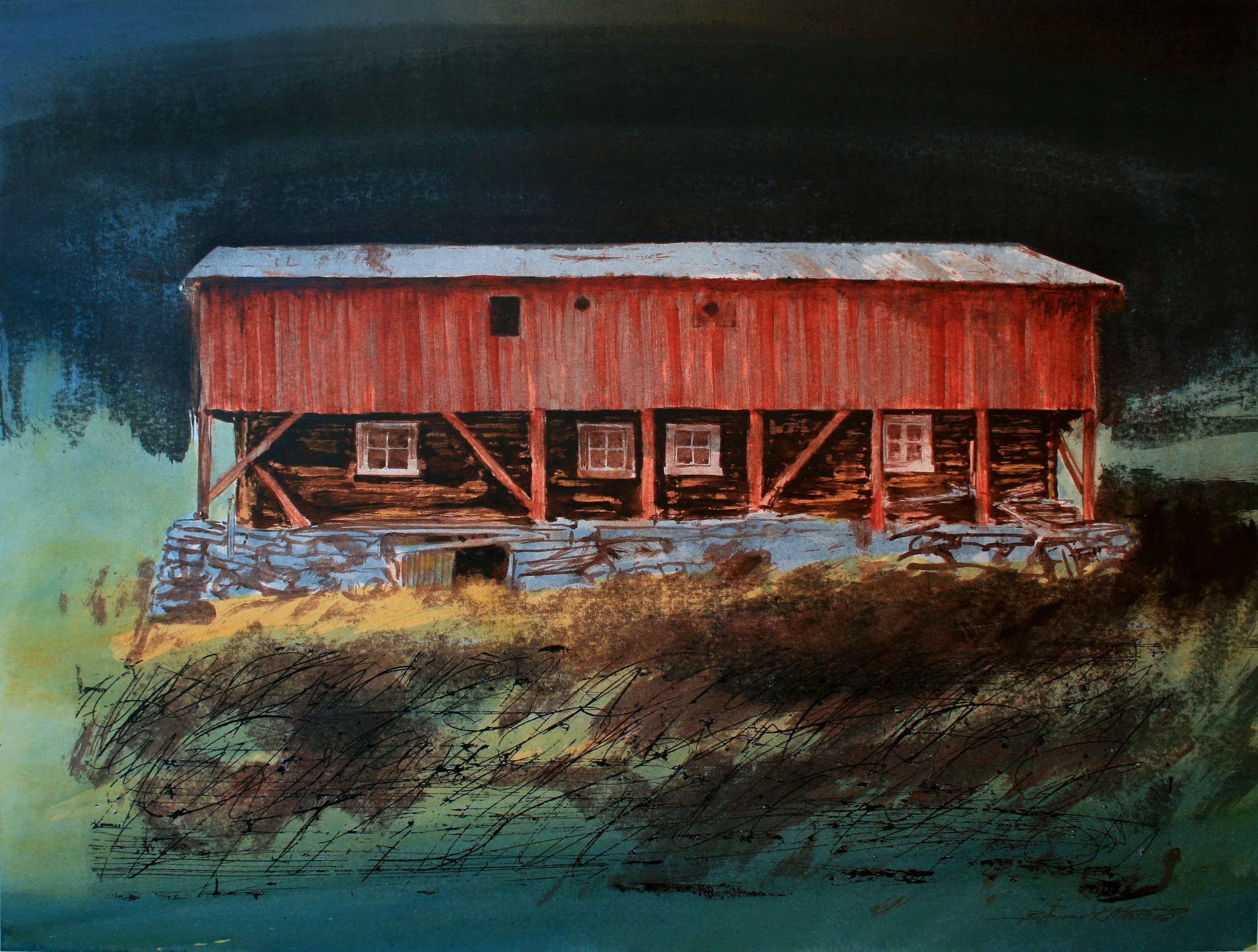Øksengårdfjøs (tegning 38,5 x 51 cm)_14.jpg