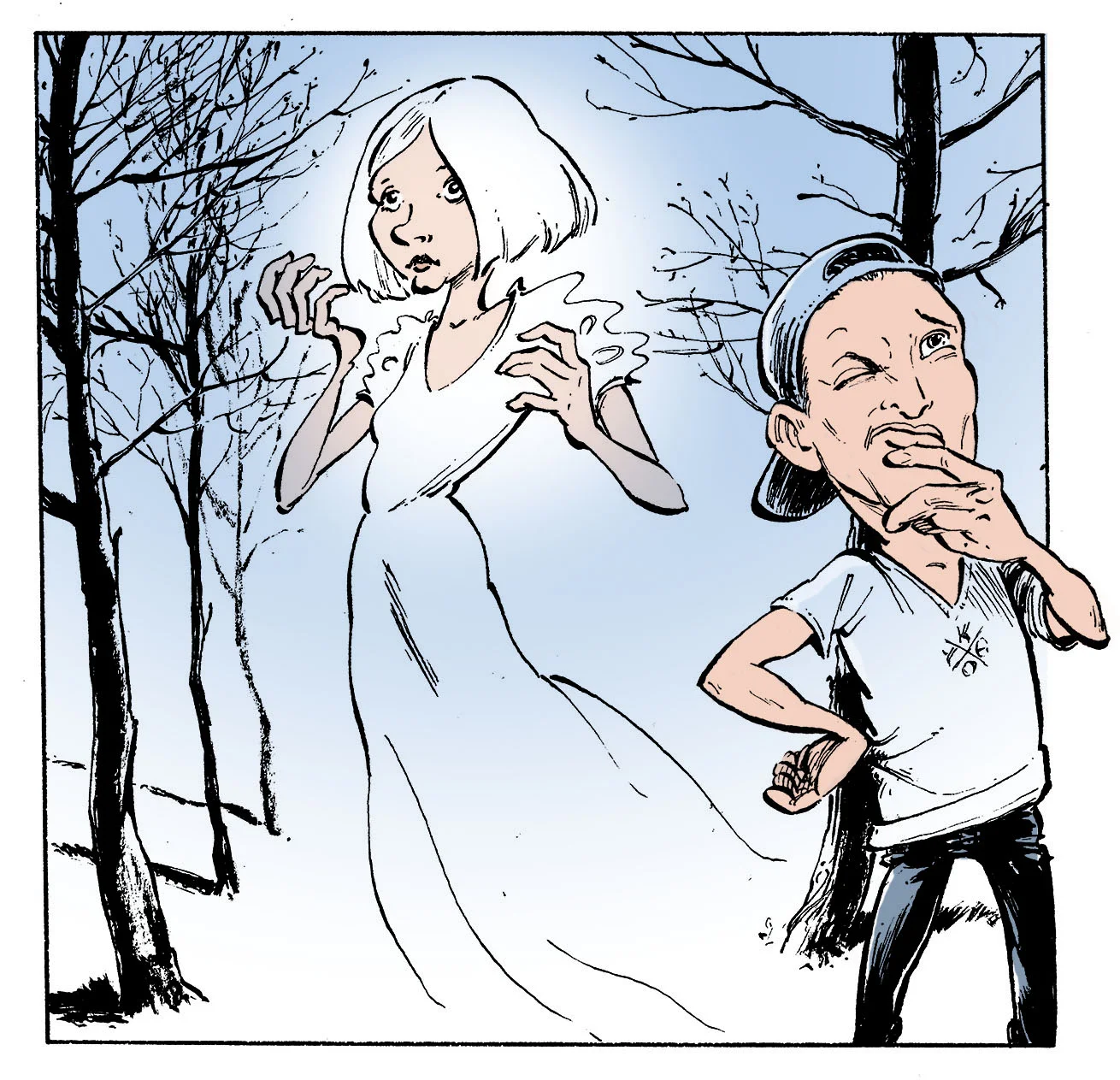 Aurora Aksnes og Kygo, i humoristisk påskekrim, for Bergens Tidene.