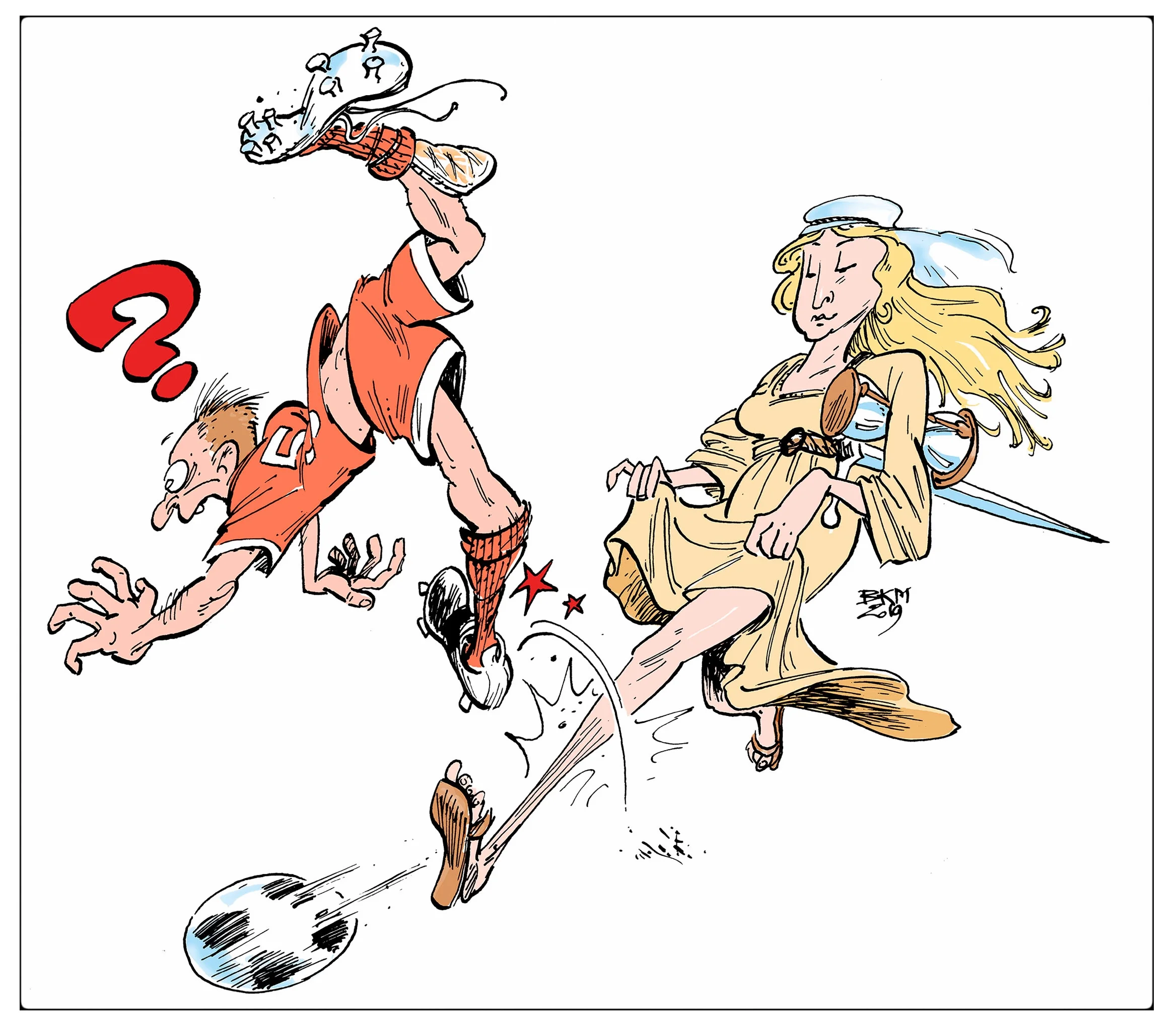 Skjebnegudinnen Nemesis griper inn.