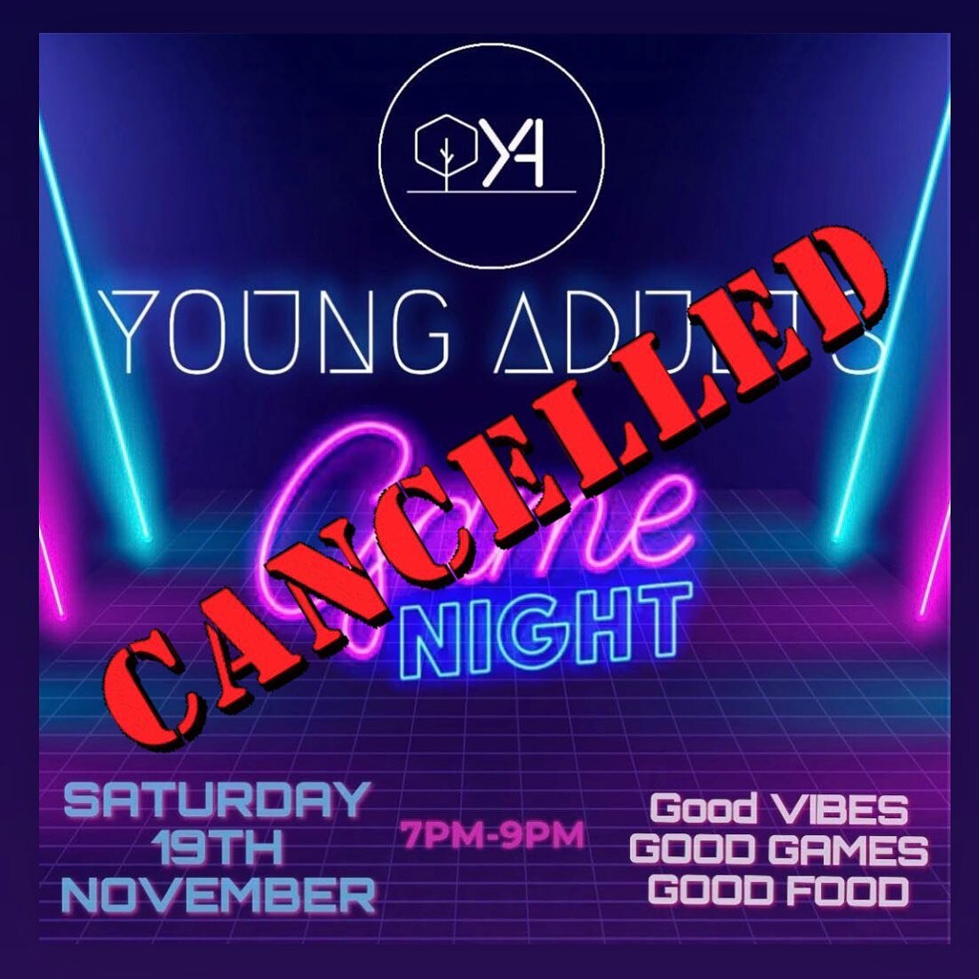 Good afternoon people, unfortunately tonight&rsquo;s Young Adults Game Night will not be happening as Amos is feeling unwell.
Send @amospinnock some love.
Praying for you brother 🙏🏽🫶🏽

We will reschedule and update you ASAP.

Thanks guys! 🙏🏽🙏?