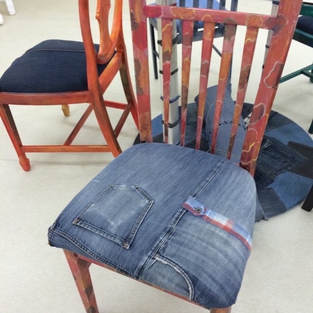 top to toe in denim or top to bottom in denim. Check it out at Viking Gallery