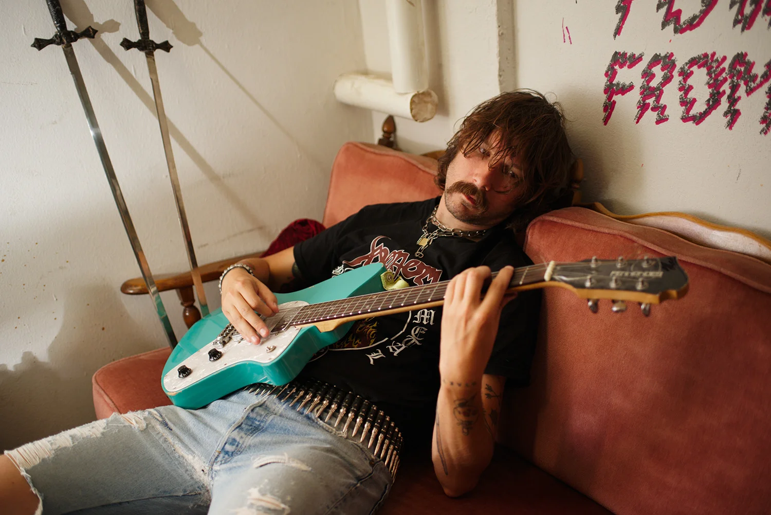 Robin in his room, Berlin, 2016