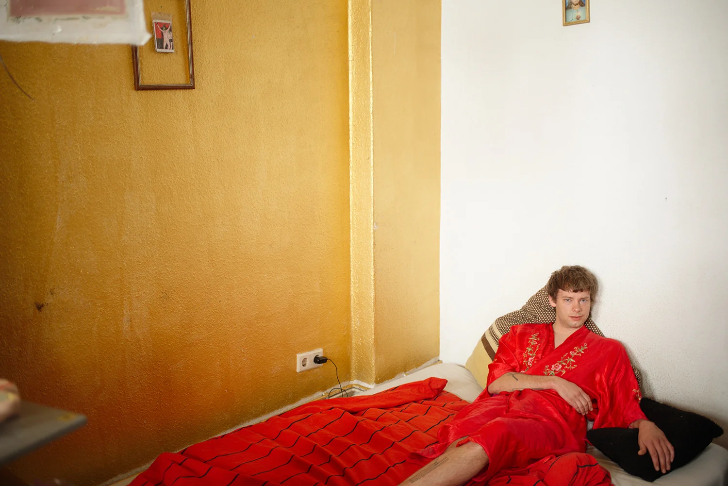 Per in his bed, Berlin, 2016