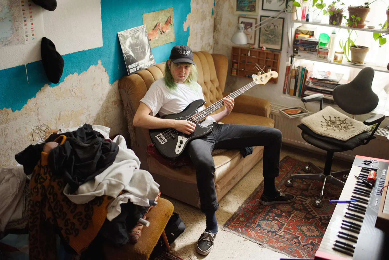 David in his bedroom, Berlin, 2016