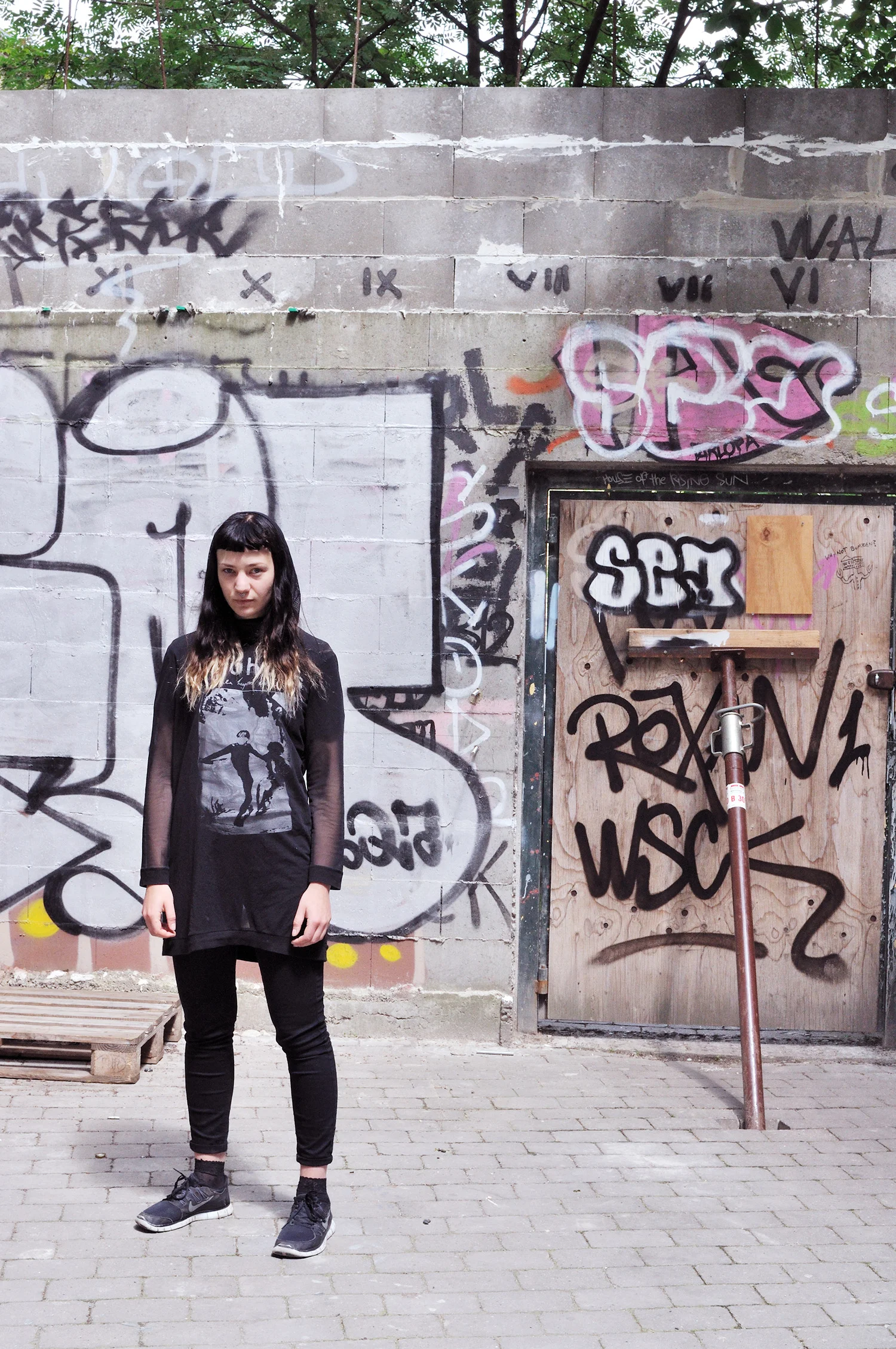 Elina, Bumzen backyard, Copenhagen, 2015