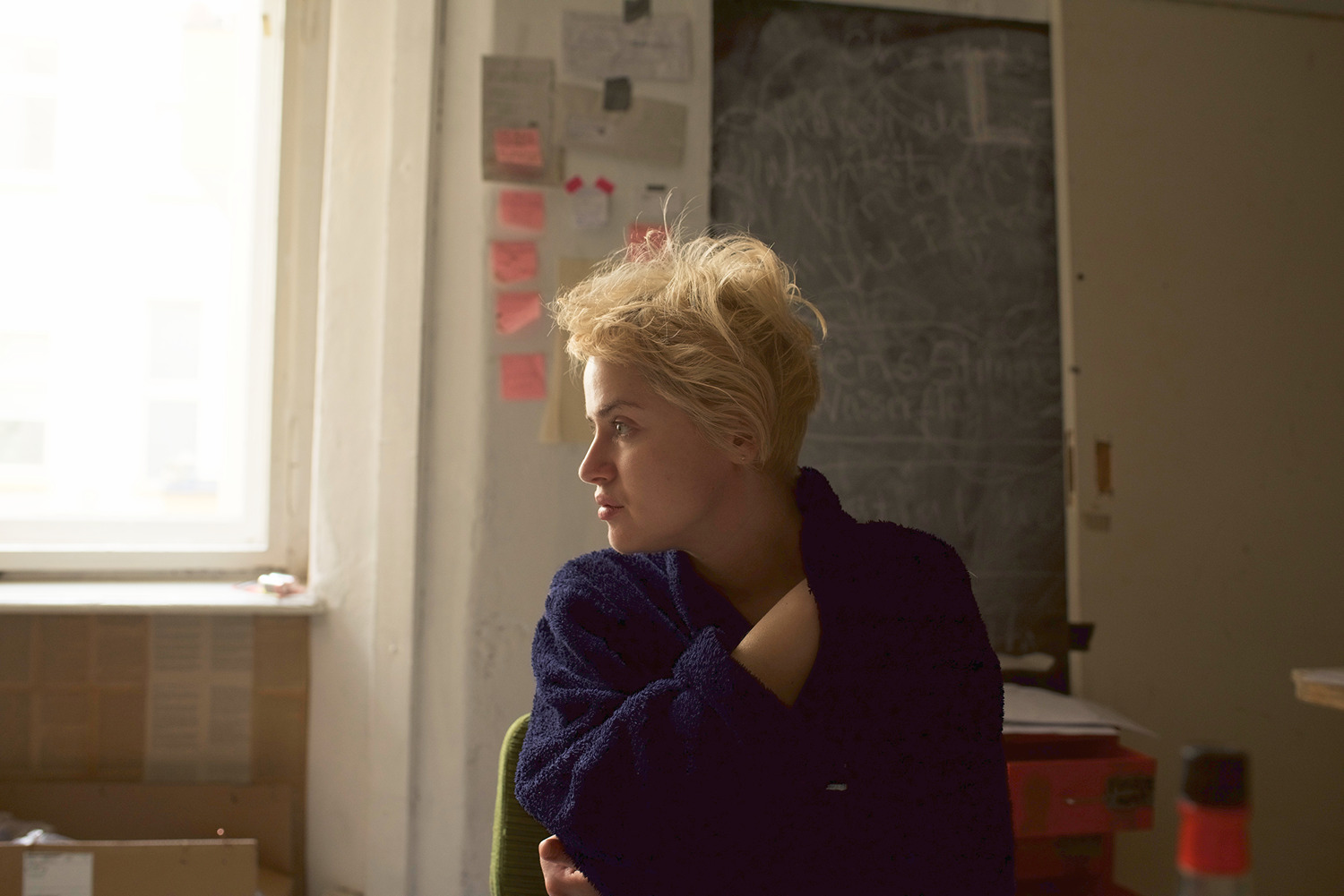 Martina having breakfast, Berlin, 2016