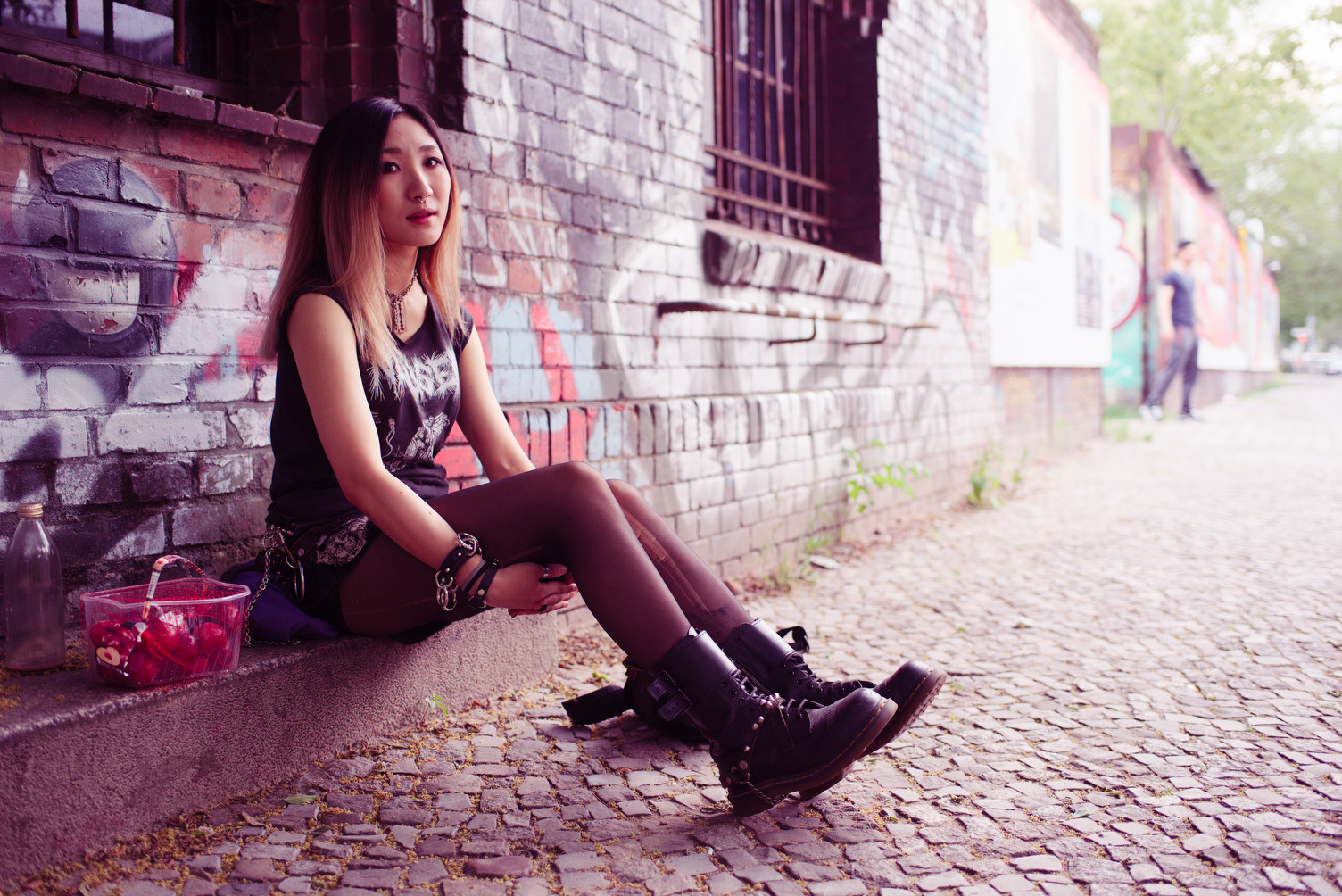 Juyoung, Scumraid drummer, Berlin, 2016