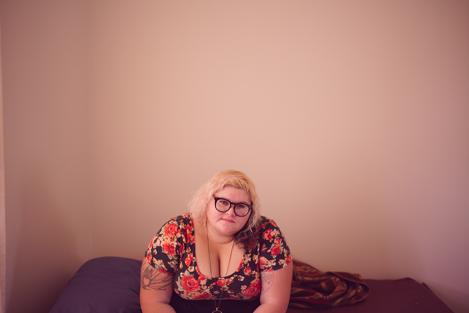 Tina, vocalist of Sheer Mag, Sydney, 2016