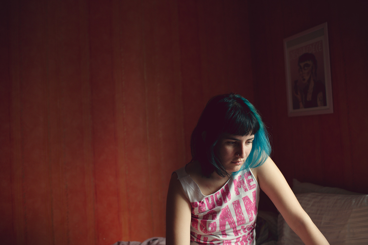 Daniella in her bedroom, Bagnolet, France, 2017