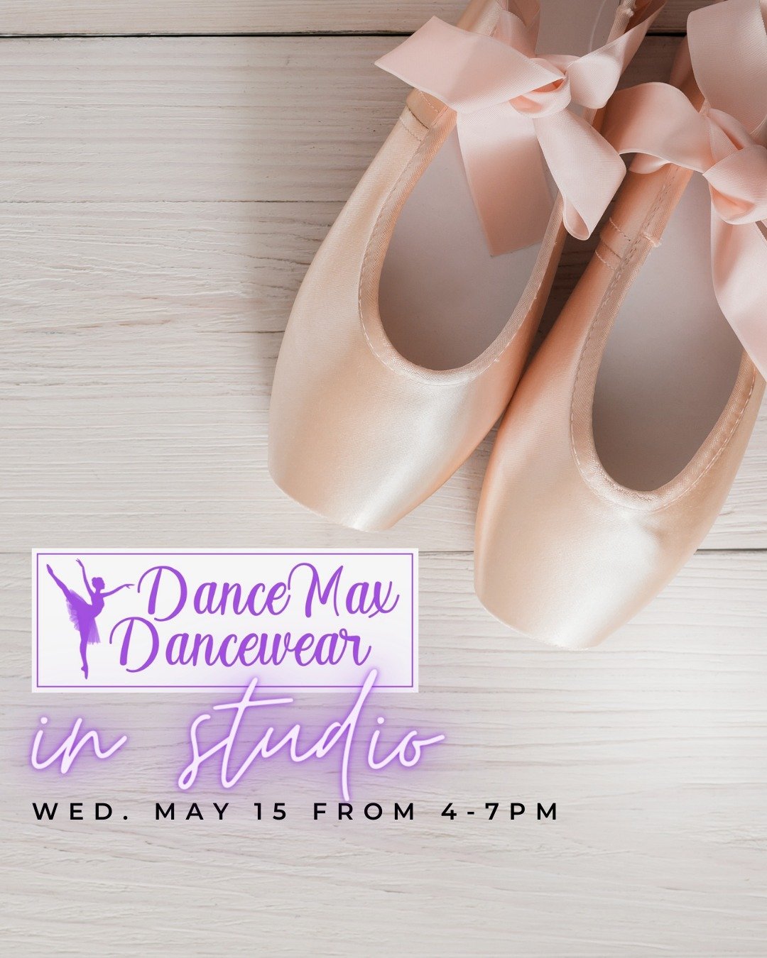 DanceMax Dancewear will be at the studio with tights and recital needs for sale if you need a new or extra pair for recital! List of tights and shoe requirements for recital can be found here: https://www.dancetechandtalent.com/recital