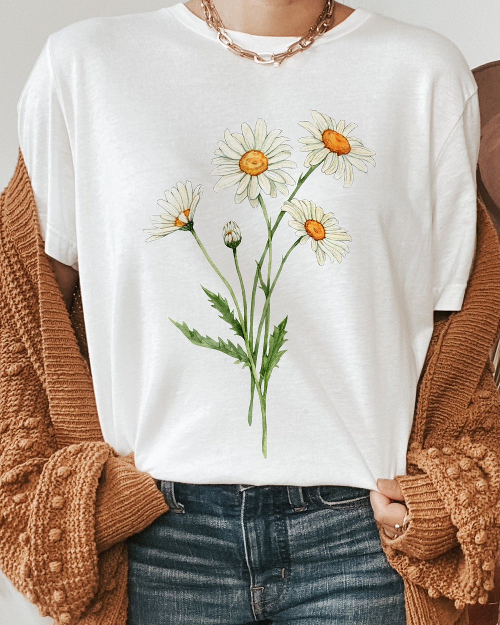 Daisy t-shirt - April Birth Flower — Anna Farba Illustration