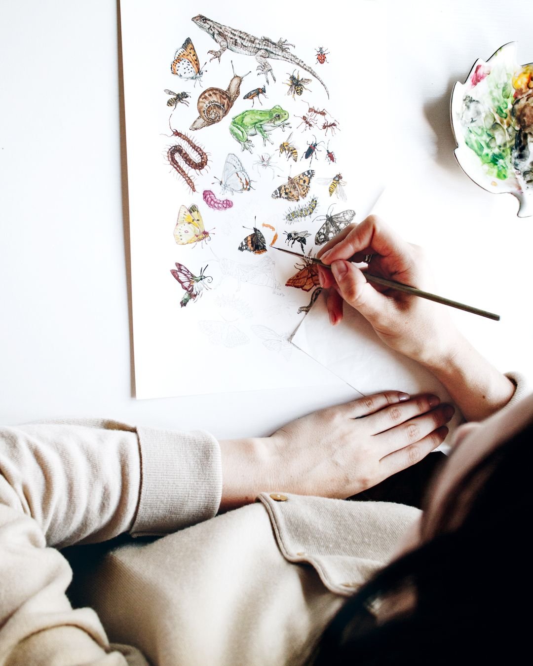 After a full week of celebrating pollinators, I wanted to share a little more about what inspires my work. While I&rsquo;m best known for painting plants and flowers, my love for the natural world doesn&rsquo;t stop there.

Wildlife, insects, birds, 