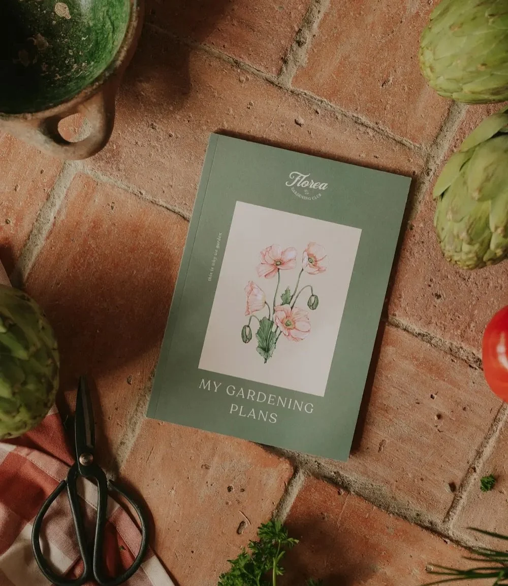 Florea botanical illustrations applied to gardening journal