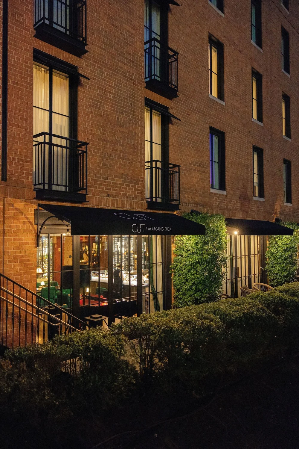Rosewood washington DC hotel exterior dusk