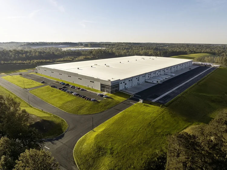 Aerial view of the Cooper Construction industrial project — industrial photography by Jack Robert.