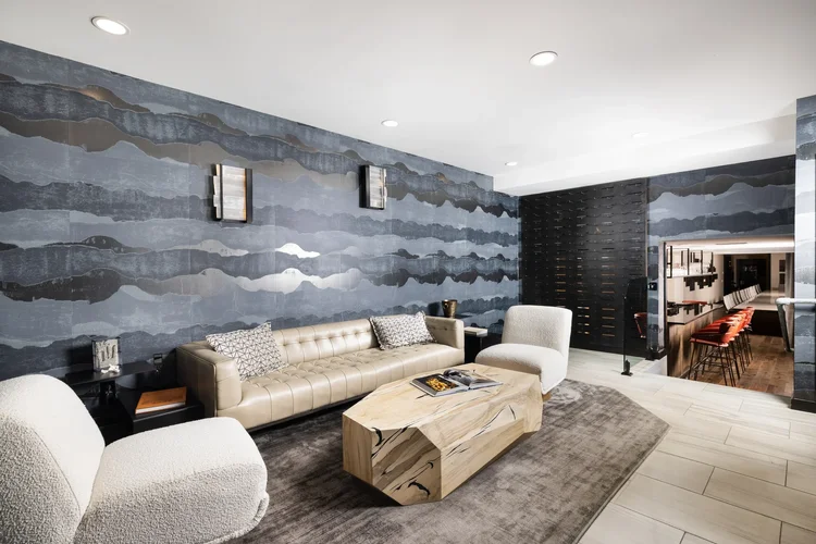 Interior of a corporate office lounge — corporate architecture photography by Jack Robert.