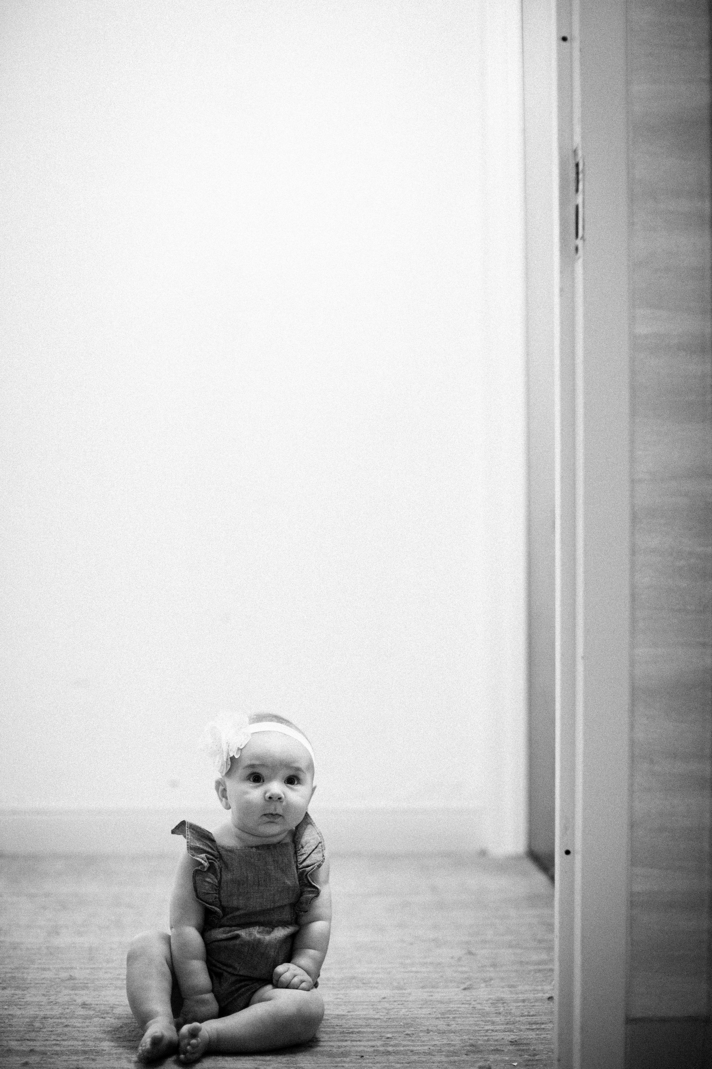Baby Visits the Bride getting ready