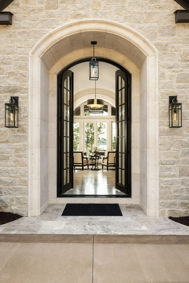 Entryway of a custom home, built by Gabriel Builders (view 2).