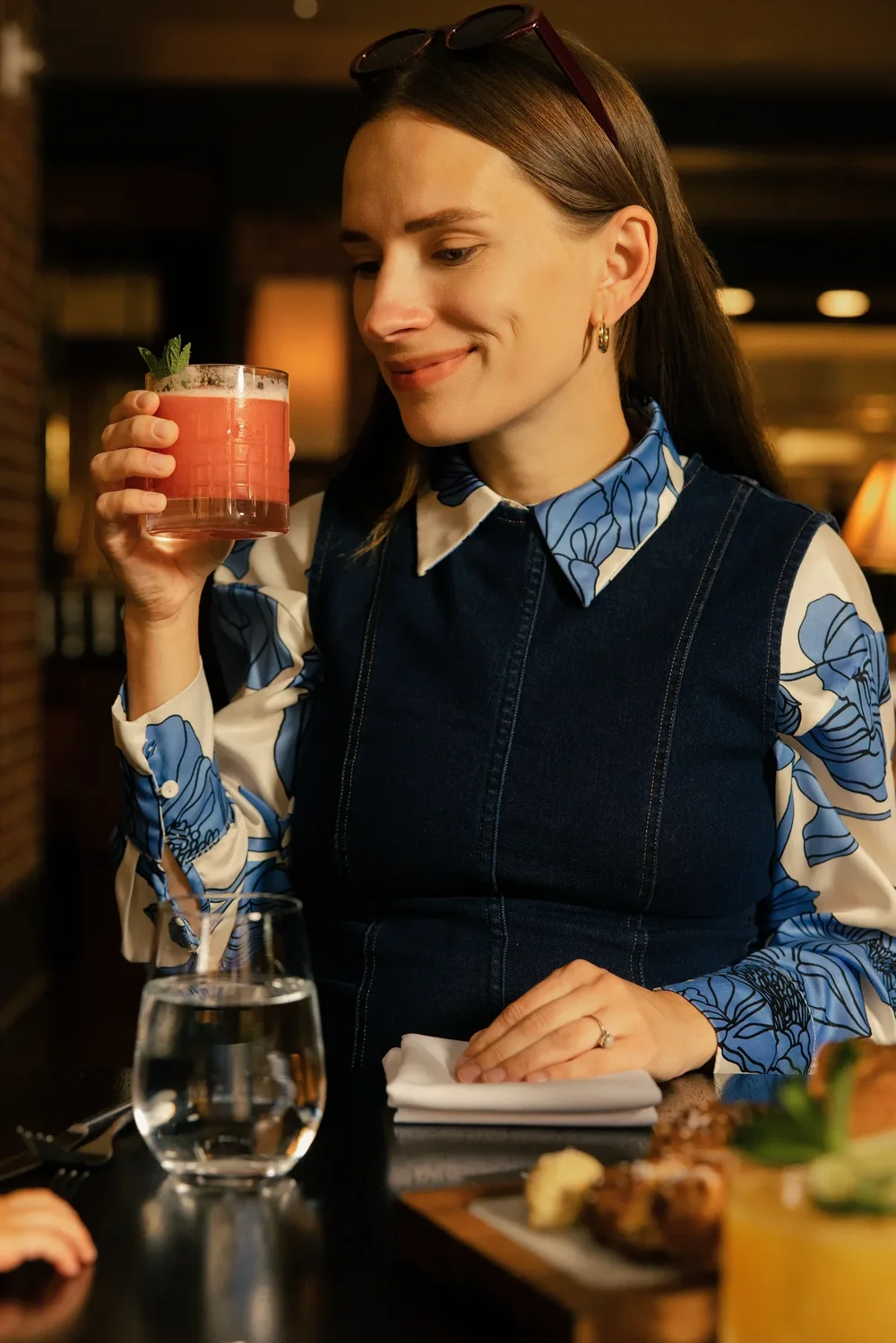 Woman cocktail restaurant lifestyle washington DC