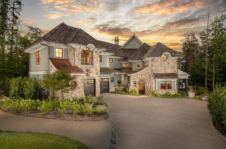 Exterior of a custom home in Edgewater, built by Gabriel Builders.