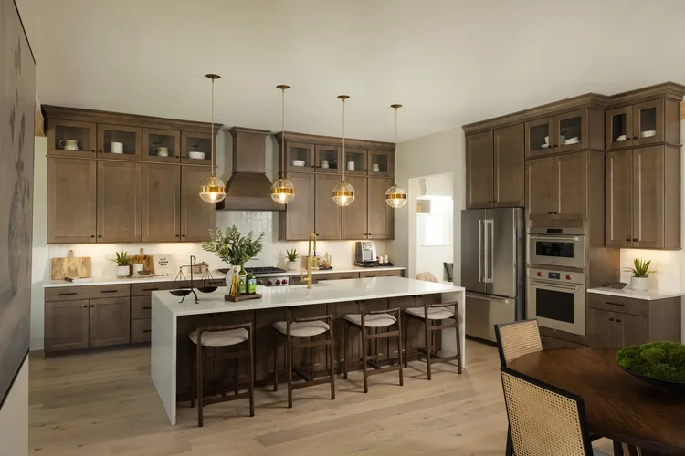 Kitchen of a custom home, built by Toll Brothers. Architectural photography by Jack Robert Connolly.